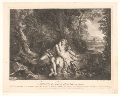 Hermaphroditus omhelsd door Salmacis