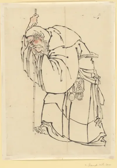 Hermit with a Staff