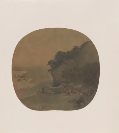 Hermitage by a pine-covered bluff
