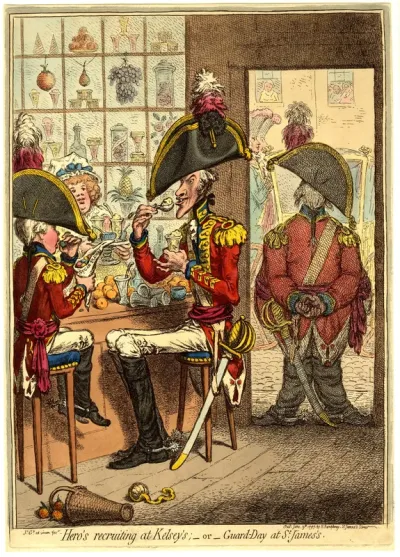 'Hero's Recruiting at Kelsey's, or Guard Day at St. James's'