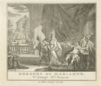 Herodes en Marianme beschimpt door man