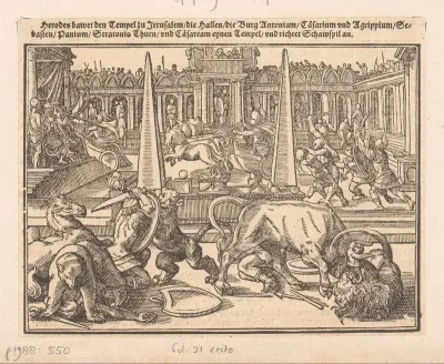 Herodes laat spelen opvoeren in Caesarea