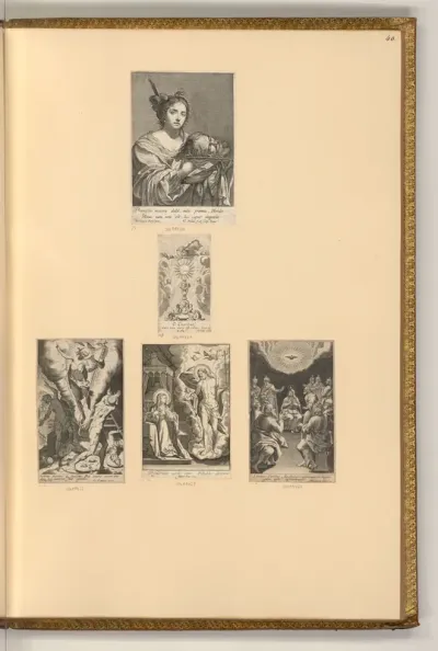 Herodias mit dem Haupt Johannes des Täufers; Diverse biblische Szenen