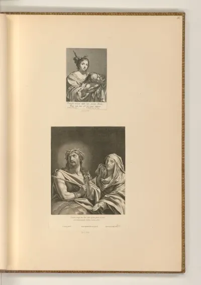 Herodias mit dem Haupt Johannes des Täufers; Schmerzensmann mit Maria