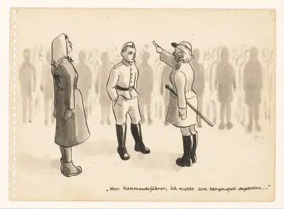 'Herr Kommandoführer, ich melde zum Morgenapell angetreten ...'