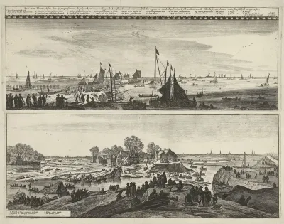Herstelwerkzaamheden aan de doorgebroken Sint-Antoniesdijk