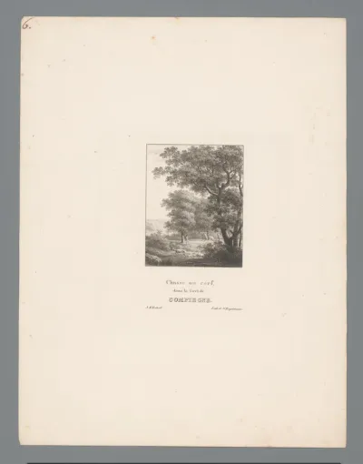 Hertenjacht in het bos van Compiègne