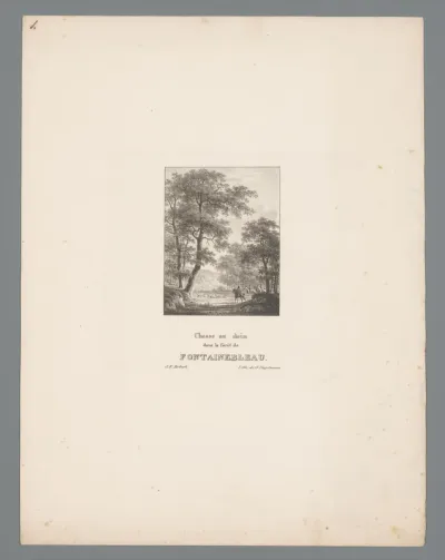 Hertenjacht in het bos van Fontainebleau