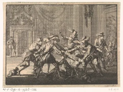 Hertog van Guise in het kasteel te Blois vermoord, 1588