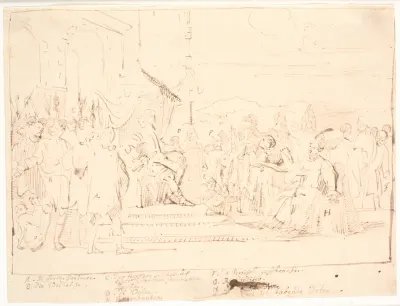 Hertug Frederik III af Gottorp modtager 11. august 1639 et persisk gesandtskab.