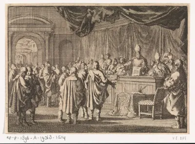 Hervormden in Hongarije voor een rechtbank van bisschoppen en andere Roomsgezinden, 1670