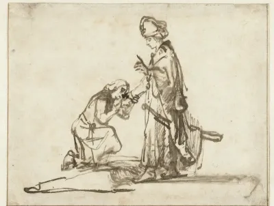 Het afscheid van David en Jonathan
