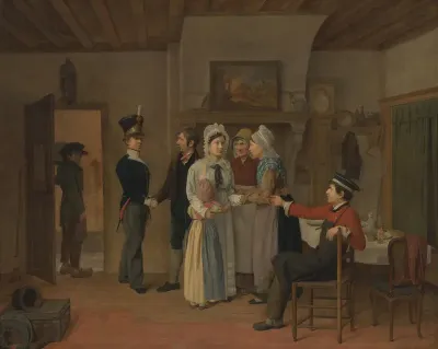 Het afscheid van de soldaat