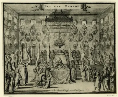 Het bed van parade, 1695
