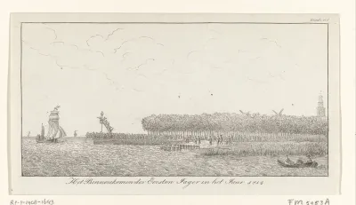 Het Binnenkomen der Eersten Jager in het Jaar 1814