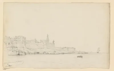Het binnenvaren van de haven van Malta