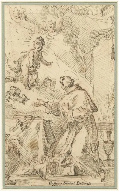 Het Christuskind verschijnt aan H. Antonius van Padua