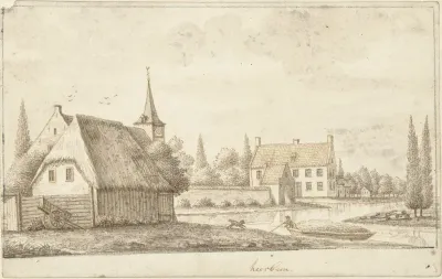 Het dorp Heesbeen bij Heusden, Noord Brabant