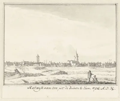 Het dorp Katwijk aan zee