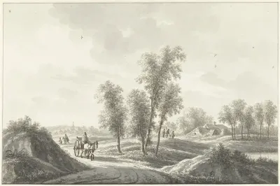 Het dorp Laren in het Gooi