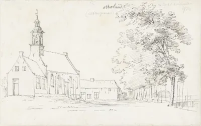 Het dorp Ottoland in de Alblasserwaard