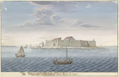 Het fort Hammenhiel op Ceylon