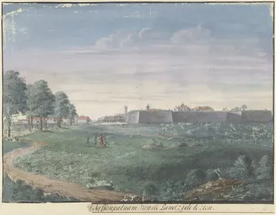 Het fort Jaffnapatnam op Ceylon