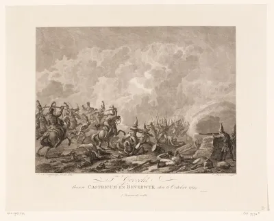 Het Frans-Bataafse leger verjaagt de Russen en Engelsen bij Castricum en Beverwijk op 6 oktober 1799