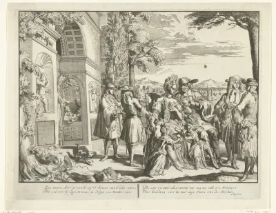 Het gecompliceerde huwelijk (prent)