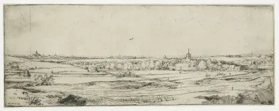 Het gezicht op Bloemendaal met het landgoed Saxenburg