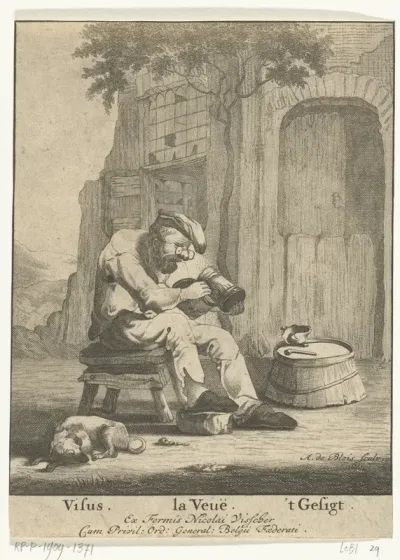 Het Gezicht: oude man met bril