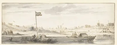 Het graven van het Mallegat buiten Dordrecht, 1648