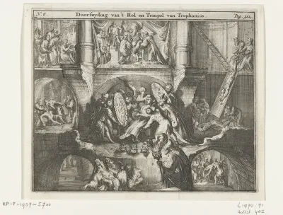 Het hol en de tempel van Trophonius
