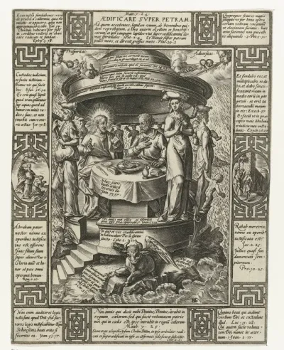 Het huis gebouwd op een rots