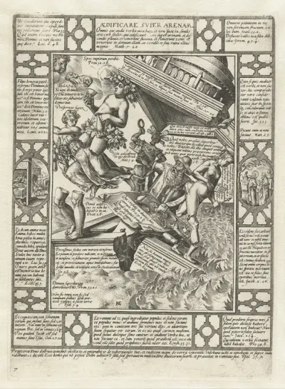 Het huis gebouwd op zand