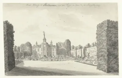 Het Huis te Ankeveen, gezien vanuit de tuin