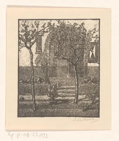 Het huis van JG Veldheer te Bergen