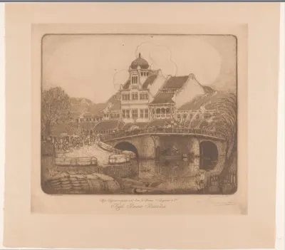 Het kantoorgebouw van de Firma Sluyters & Co. Kali Besar Batavia