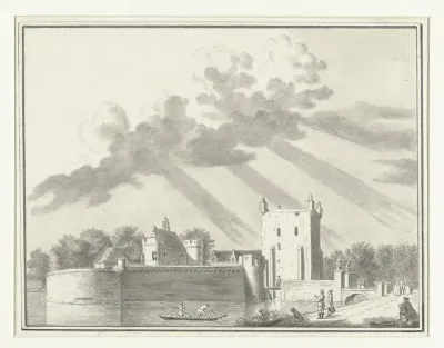 Het kasteel Batestein bij Vianen
