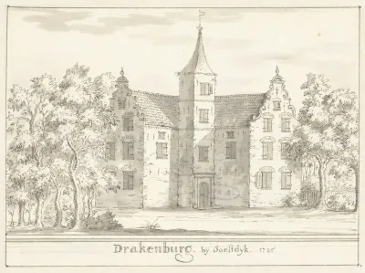Het kasteel Drakenburg bij Soestdijk