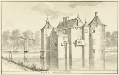 Het kasteel Gansoijen bij Drongelen