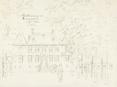 Het kasteel Molencaten bij Hattem, Gelderland