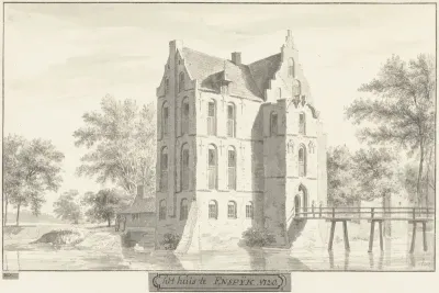 Het kasteel te Enspijk, Gelderland