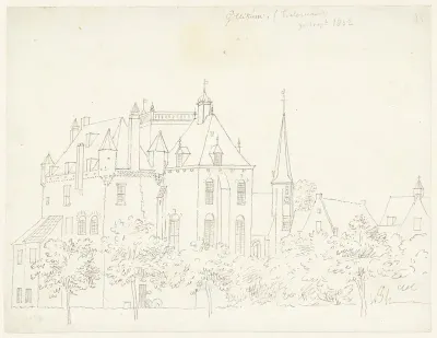 Het kasteel te Gellicum, Gelderland