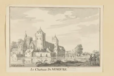 Het kasteel van Nemours