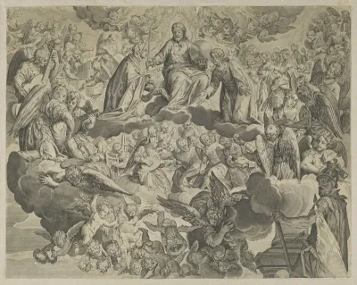 Het martelaarschap van de heilige Justina van Padua (bovenste helft)