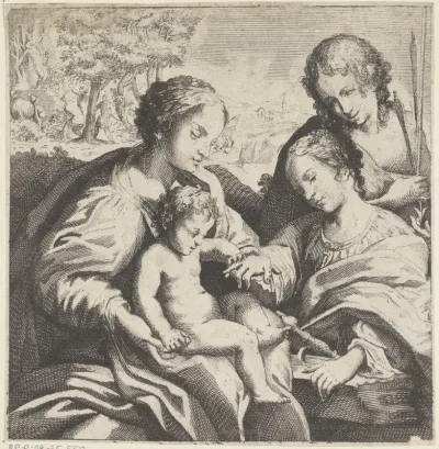 Het mystieke huwelijk van de heilige Catharina
