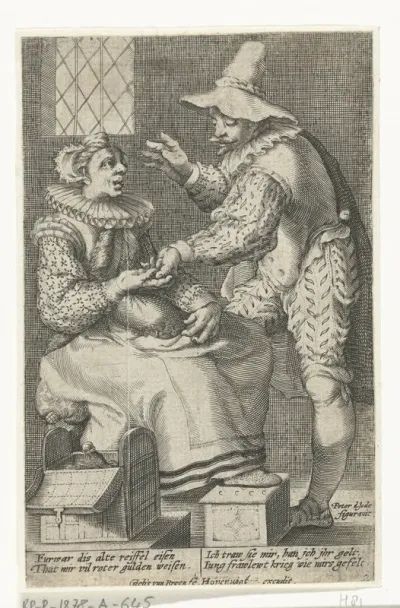Het ongelijke liefdespaar: oude vrouw en jonge man