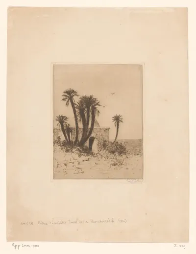Het oude kerkhof van Bouzaréah, bij Algiers