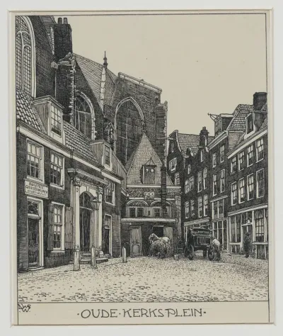 Het Oude Kerks Plein te Amsterdam